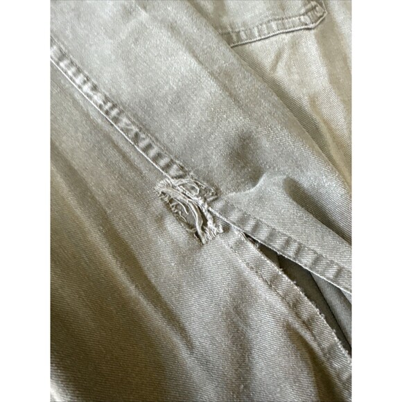 Levi's Denim Shirt Men's XL Distressed Rips Long sleeve button front - Picture 4 of 11